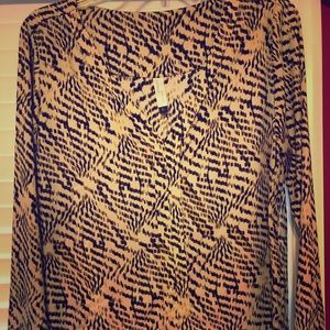 Printed pull over blouse